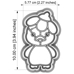 Cookie Cutters - Cutter&Stamp - Chick With A Blossom