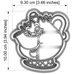 Cutter&Stamp - Mrs Potts From Beauty and the Beast
