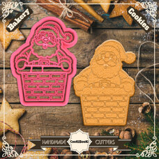 Cutter&Stamp - Santa in a Shimney