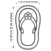 Cutter&Stamp - Flip-Flop with Flower