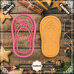 Cutter&Stamp - Flip-Flop with Flower