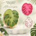 Cookie Cutter with Stamp - Monstera Leaf