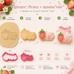 Cookie Cutter with Stamp – Strawberry with “One” Lettering