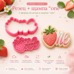 Cookie Cutter with Stamp – Strawberry with “One” Lettering
