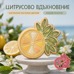 Cookie Cutter with Stamp – Citrus Slice with Leaves