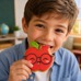 Cookie Cutter with Stamp – Smiling Apple with Glasses