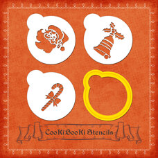 Stencils with Frame - Circle - Christmas No. 2