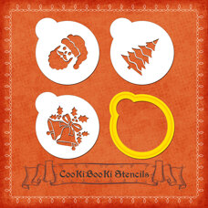 Stencils with Frame - Circle - Christmas No. 3
