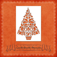Silicone Stencil - Christmas Tree No. 01