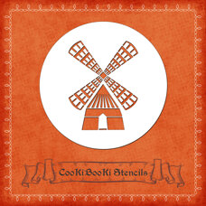 Decoration Materials - Silicone Stencil - Windmill