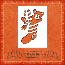 Silicone Stencil - Christmas Socks No. 01