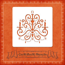 Silicone Stencil - Decorative Chandelier