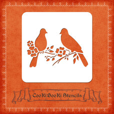 Silicone Stencil - Birds No. 03