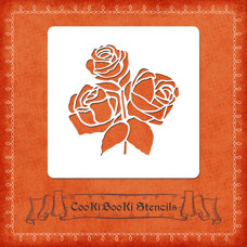 Decoration Materials - Silicone Stencil - Triple Rose
