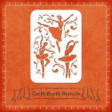 Decoration Materials - Silicone Stencil - Ballerinas