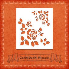 Silicone Stencil - Flowers Corner