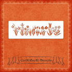 Silicone Stencil - Spring Flowers Board