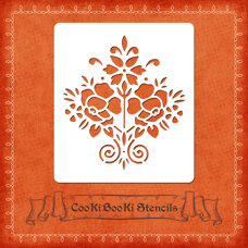 Silicone Stencil - Flower Decoration No. 01