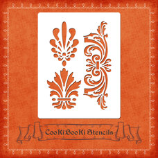 Decoration Materials - Silicone Stencil - Ornaments #04