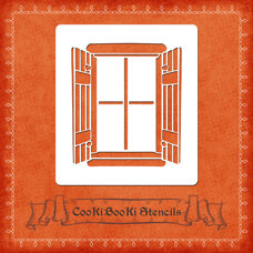 Decoration Materials - Silicone Stencil - Window #01