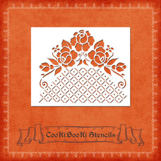 Silicone Stencil - Flower Decor No. 001