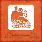 Silicone Stencil - Wedding Theme No. 001 Silicone Stencil - Wedding Theme No. 001