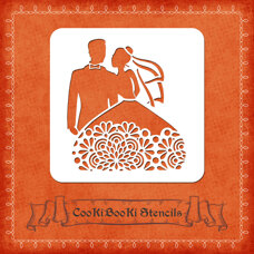 Silicone Stencil - Wedding Theme No. 001