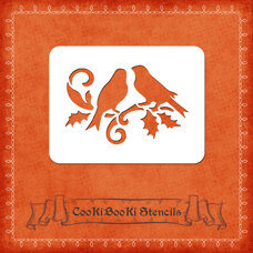 Silicone Stencil - Love Birds No. 01