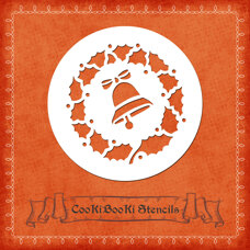 Silicone Stencil - Christmas Wreath No. 01