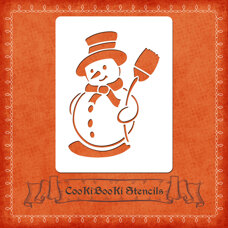Decoration Materials - Silicone Stencil - Snowman #01