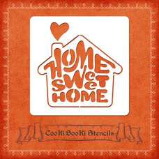 Silicone Stencil - Home Sweet Home