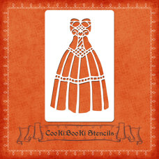 Silicone Stencil - Dress No. 01