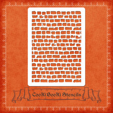 Silicone Stencil - Brick Wall No. 01