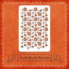 Silicone Stencil - Flower Texture No. 01