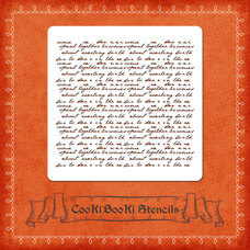Decoration Materials - Silicone Stencil - Handwritten Inscriptions