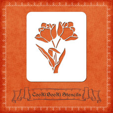 Silicone Stencil - Tulips