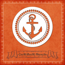 Decoration Materials - Silicone Stencil - Anchor in Frame