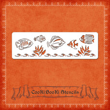 Decoration Materials - Silicone Stencil - Fishes