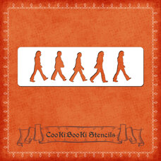 Silicone Stencil - Pedestrians