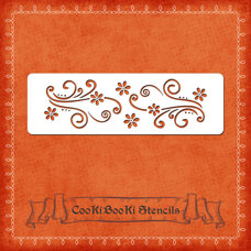 Decoration Materials - Silicone Stencil - Blossoms #06