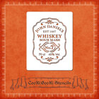Silicone Stencil - Whiskey Label 