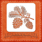 Silicone Stencil - Cones with a Branch