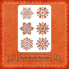 Silicone Stencil - Big Snowflakes