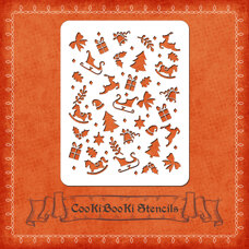 Silicone Stencil - Christmas Texture No. 01