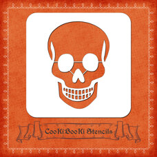 Silicone Stencil - Skull No. 01