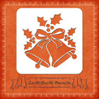 Silicone Stencil - Christmas Bells with a Bow