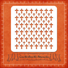 Decoration Materials - Silicone Stencil - Texture Easter Crosses