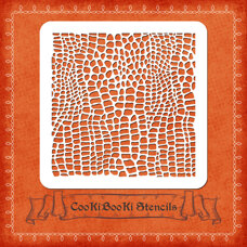 Silicone Stencil - Crocodile Skin