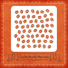Silicone Stencil - Coffee Beans