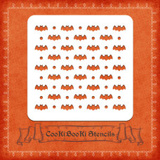 Decoration Materials - Silicone Stencil - Bats #02